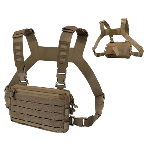 Men's Chest Bag with QuickRelease Buckle, Adjustable Straps for Outdoor