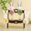 Easter Rabbit Figure Holiday Decoration For Tabletop-Yellow 2