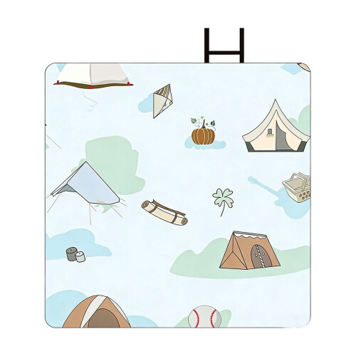 Sturdy Camping Pad with Waterproof Layer-Camping sunny day