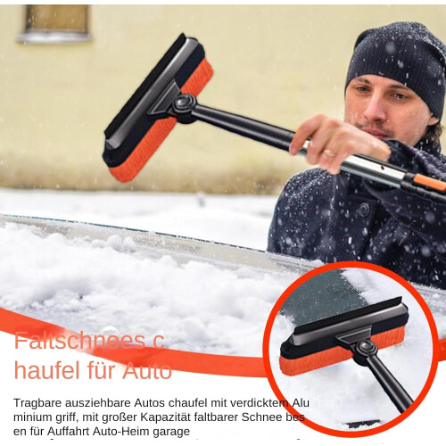 Ice Scraper, Snow Brush, Car Snow Scraper Set, Folding Shovel with Large Capacity 1