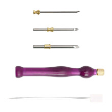 Sewing Needle Aluminum Head Stainless Steel Long Time Use-Purple