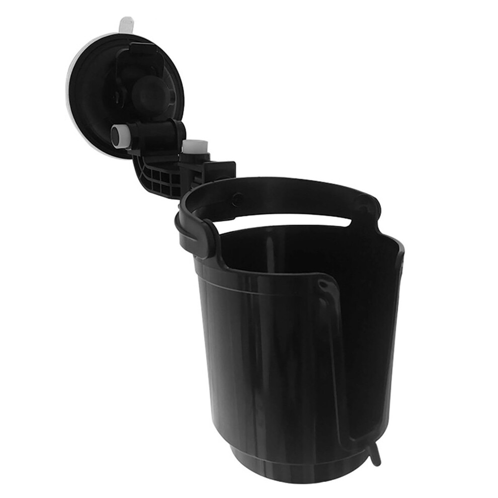 Recessed Car Cup Holder Adjustable Suction Cup Folding Cup Holder, Stable On Bumpy Roads, Black 9189345757068
