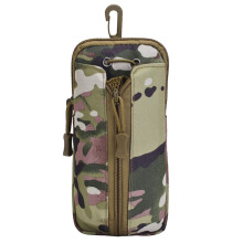 Outdoor Nylon Waist Pack Water Bottle Holder for Climbing Hiking Cycling with Phone Pocket