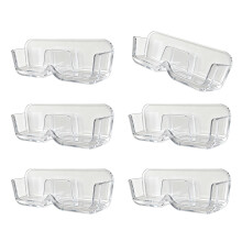 6PCS Fenster Gläser Lagerung Fall Wand montiert Gläser-Klar