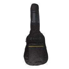 40/41 Inch Waterproof Guitar Case Double Strap Padded Black Guitar Case Backpack Shoulder Strap Classic Guitar Bag, Black, Casual A Black
