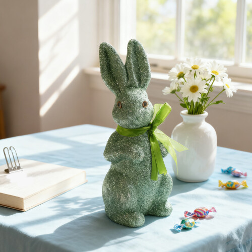 DIY-Osterdekoration, goldenes, glitzerndes-Grün 1