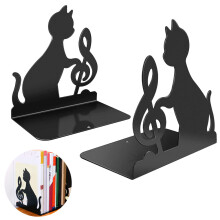 Elegante boekenorganizer, decoratieve boekensteunen met rubberen antislipbodem voor veilig gebruik.