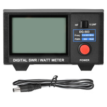 Digital SWR Meter for HF VHF UHF Radio, High Accuracy Measurement SWR Watt Meter with 3.5 Inch Display, Forward Reflected Power Monitoring, Low Insert
