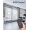 Interrupteur de rideau intelligent à panneau tactile innovant, commande multi-appareils et éclairage LED pour une intégration parfaite, noir 4
