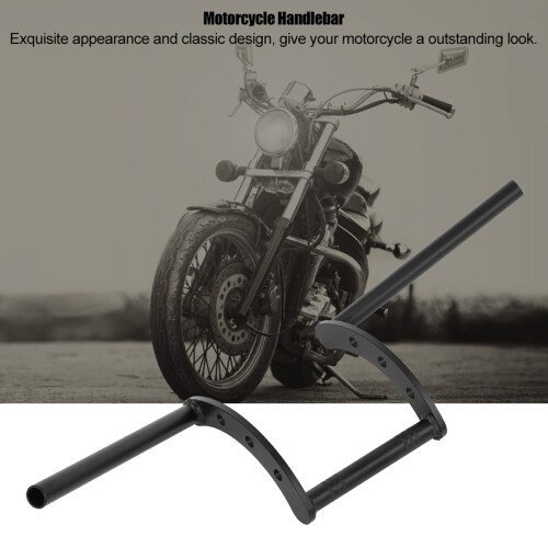 Τιμόνι Dragbar για Custom Μοτοσικλέτα, Z-Bar Early Chopper Styling με Ανθεκτική Ατσάλινη Κατασκευή, 1