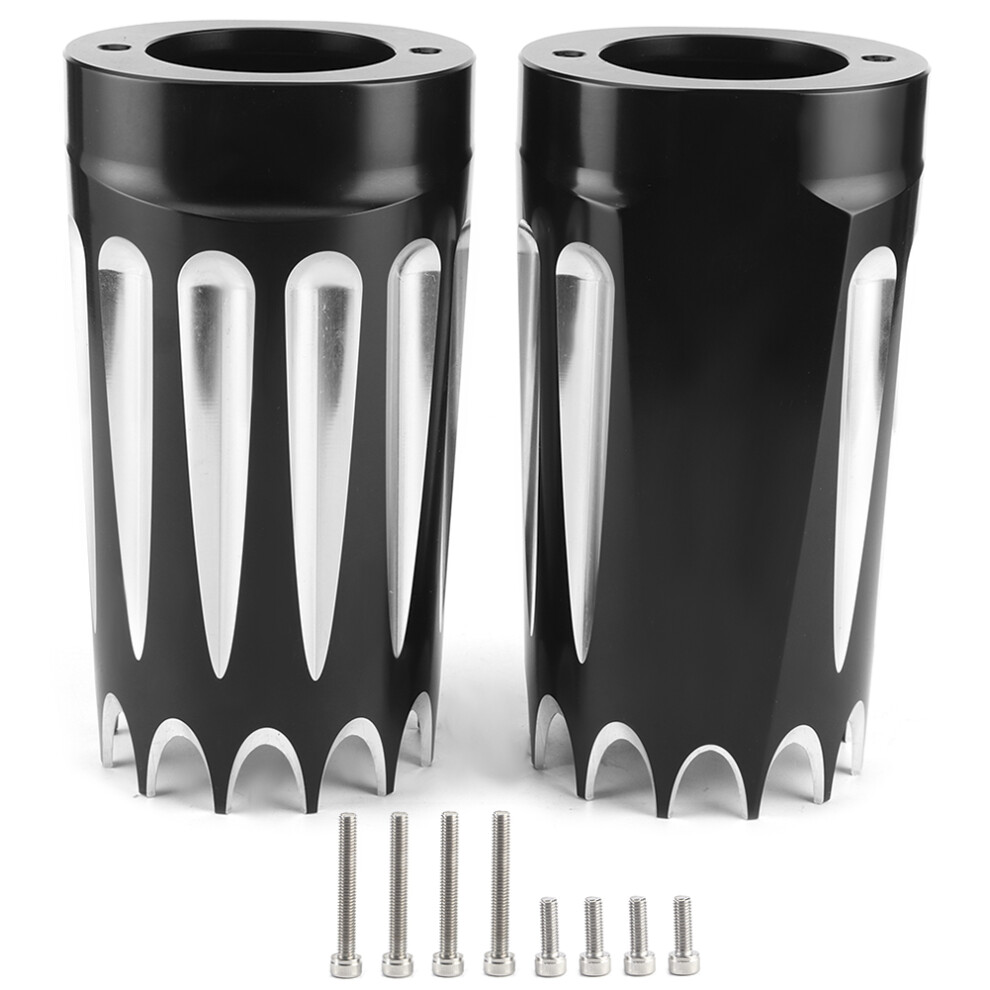 Cnc Billet Aluminum Upper Fork Slider Covers 4 Harley Bikes Protective Shells W/ High Class Fashion Decor & Anti Corrosion Features Custom Look Sport 9139052966963