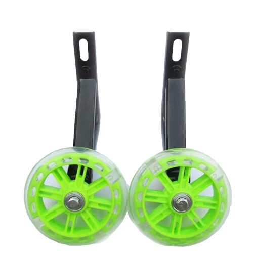 1 Pair Kids Bike Stabilizer Training Wheels Green
