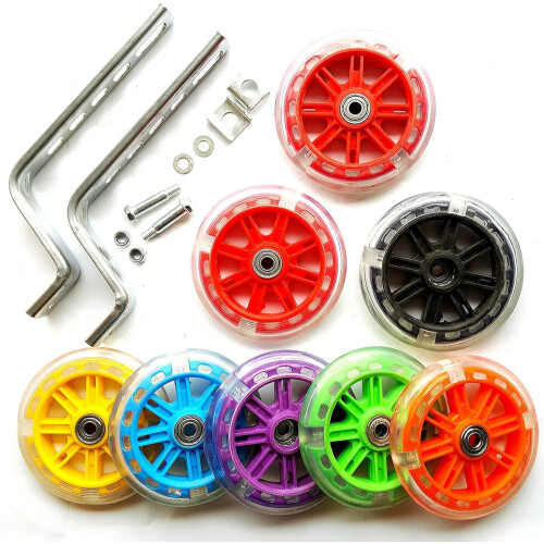 1 Pair Kids Bike Stabilizer Training Wheels Green 1