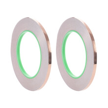 2X Copper Foil Tape with Conductive Adhesive (6mm x 33Meters) - Crafts, Stained Glass, Soldering, Electrical Repairs