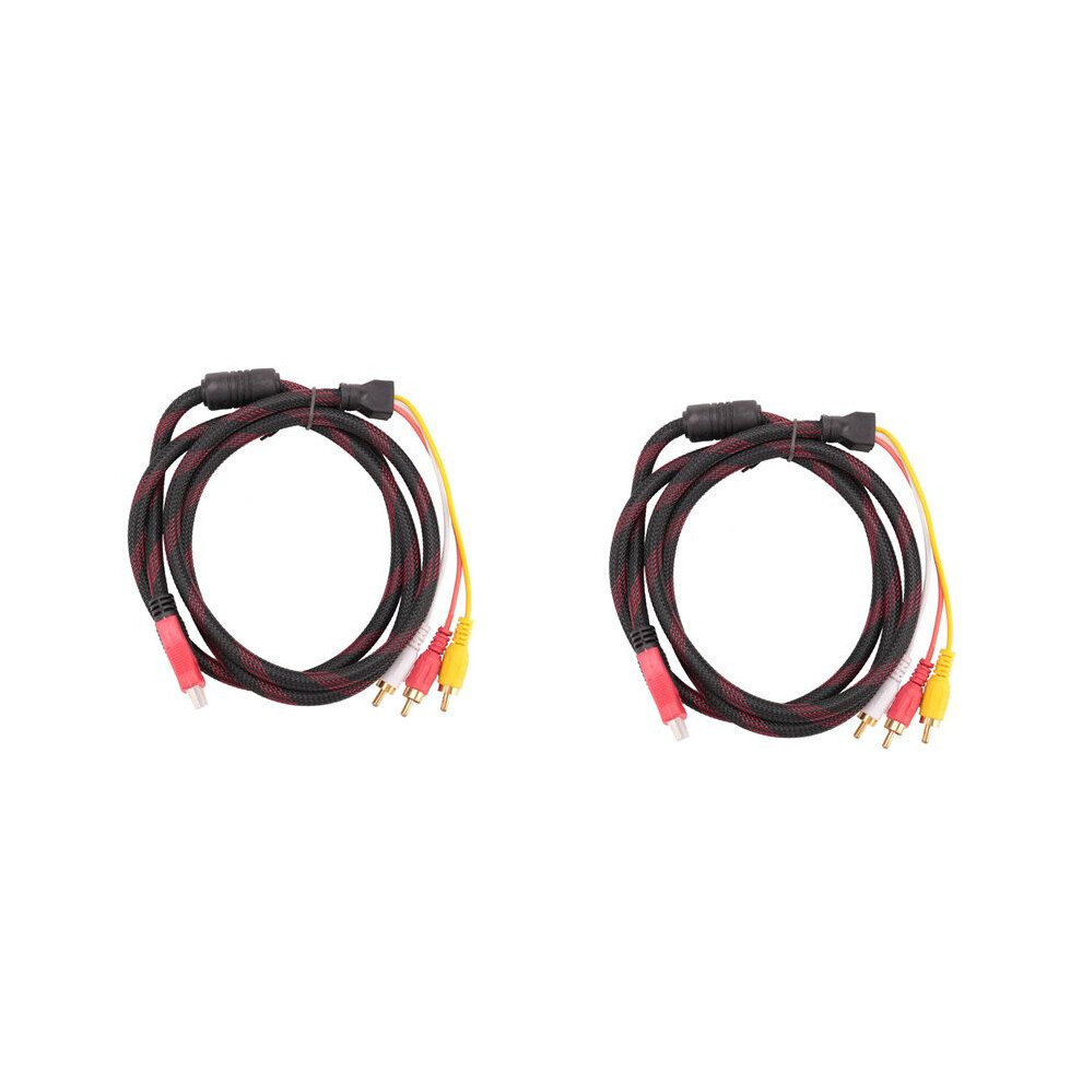 2X Us 5Ft Hdmi To 3 Rca Video Audio Av Component Converter Adapter Cable For Hdtv 6133165920617