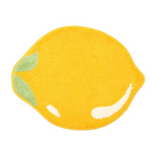 Cute Lemon Bath Mat NonSlip Fruit Kitchen Mat Yellow Lemon Bathroom Decorations Funny Children's Rug Washable