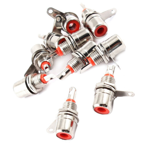 RCA Phono Chassis Panel Mount RCA Female Connector Socket 30 Pcs 1