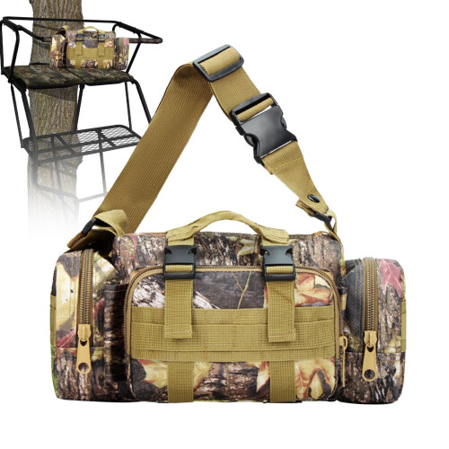 Tree Stand Bag  Multiple Pockets Waist Bag for Hunting Climbing Multicolor