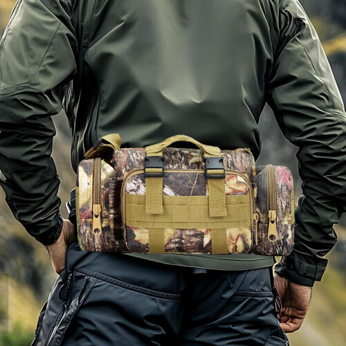 Tree Stand Bag  Multiple Pockets Waist Bag for Hunting Climbing Multicolor 2