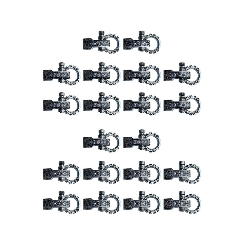 Paracord Buckles Bow Clasps Screw Pin Anchor Shackle Adjustable Shackles Buckles For Paracord Bracelet Belt 20 Pcs 4711401677710