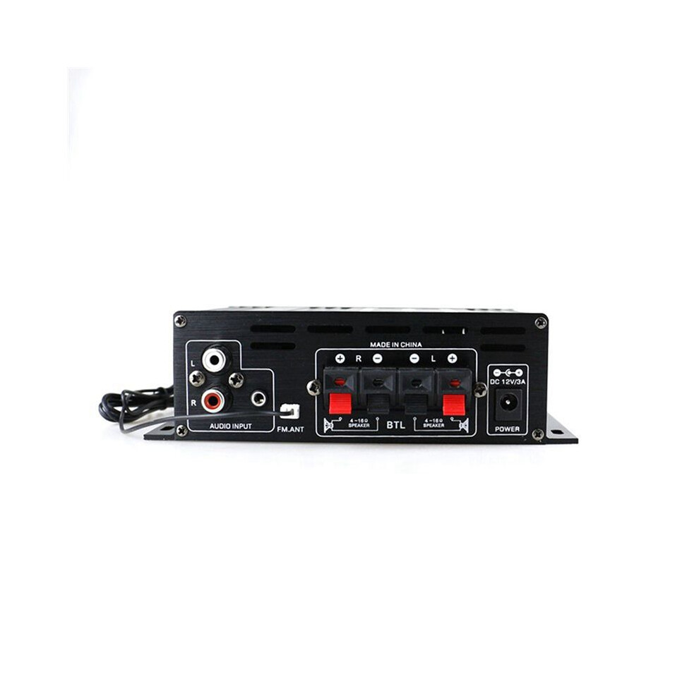2X Ak380 800W 12V Power Amplifier Bluetooth Stereo Home Car Bass Audio Amp Music Player Car Speaker Class D Fm Usb/Sd 4711321983625