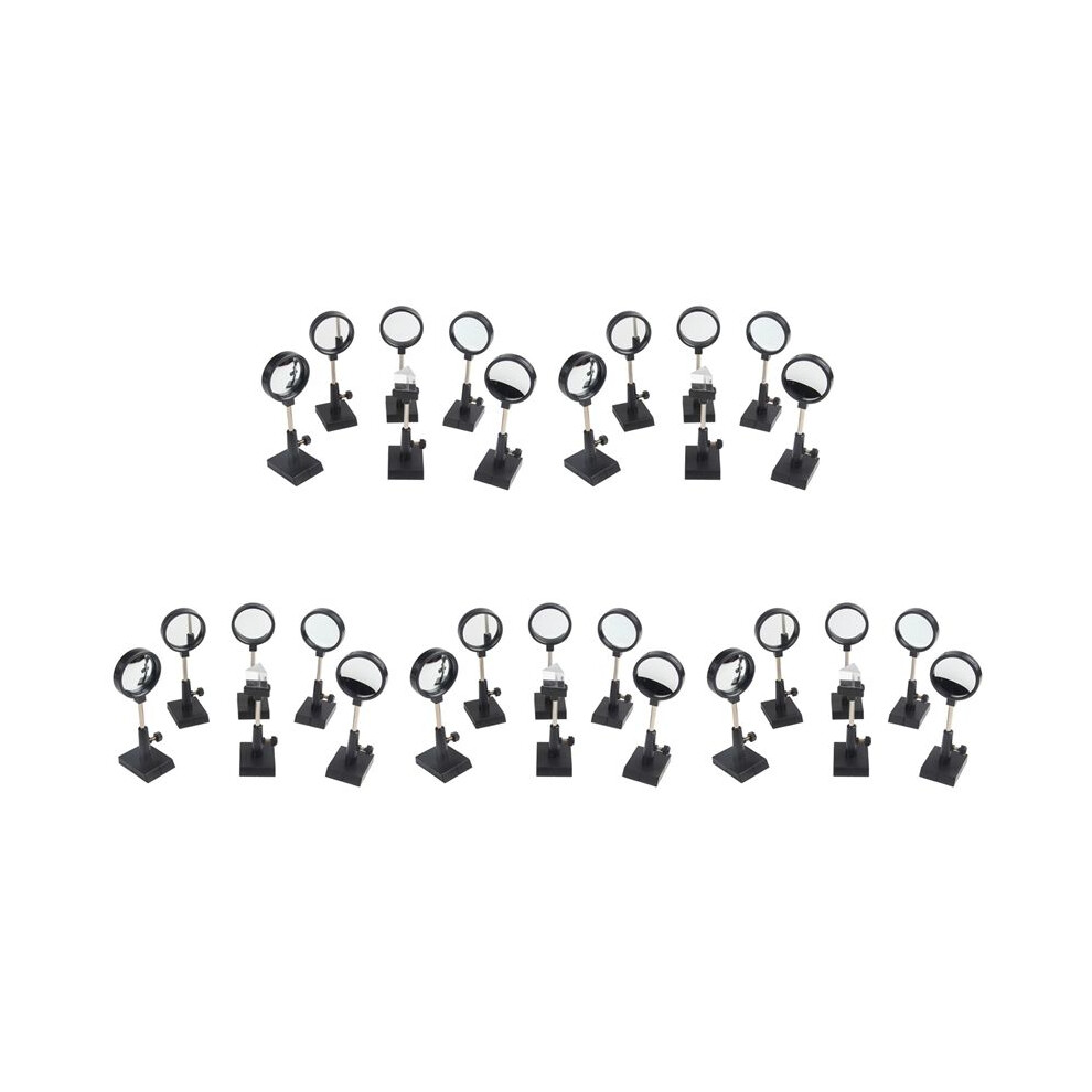 5X Physical Optics Experiment Set Convex Lens Concave Lens Triangular Prism Plane Mirror Convex Mirror Optical Lens 6131555043991