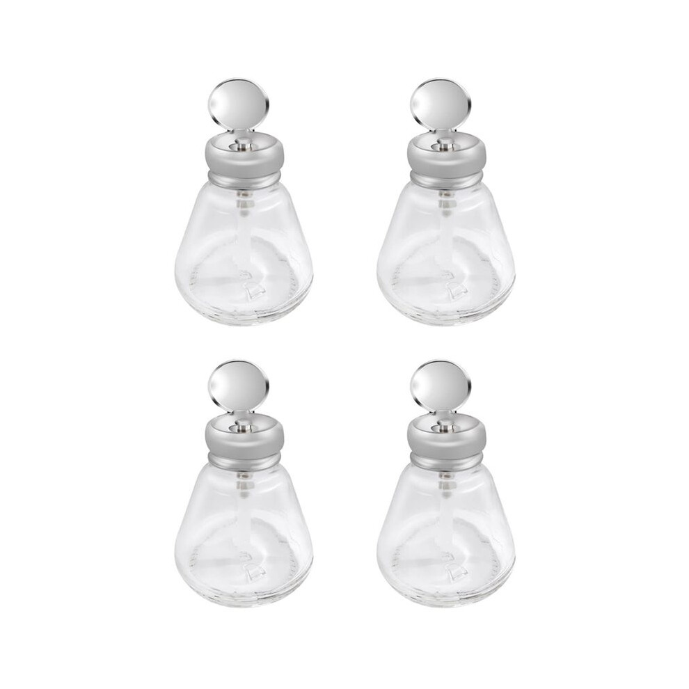 4X Empty Nail Polish Makeup Remover Pump Dispenser Glass Push Down Press Bottle