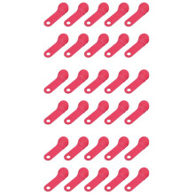 30pcs DS1990A-F5 TM Card IButton Tag with Wall-Mounted Red