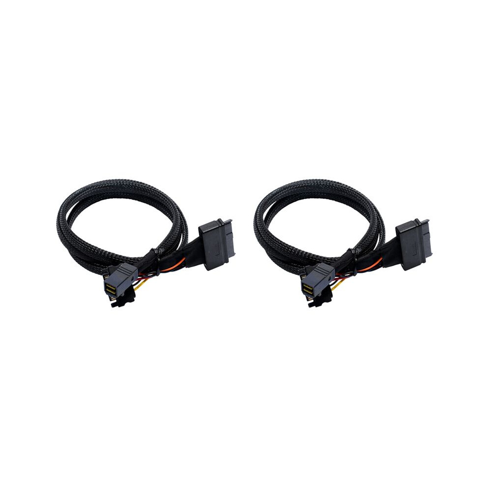 2X Mini Sas Sff8643 U.2 To 8639+15Pin Power Cable Nvme Hard Disk Data Connection Cable Sff8643 To Sff8639 4711822110759