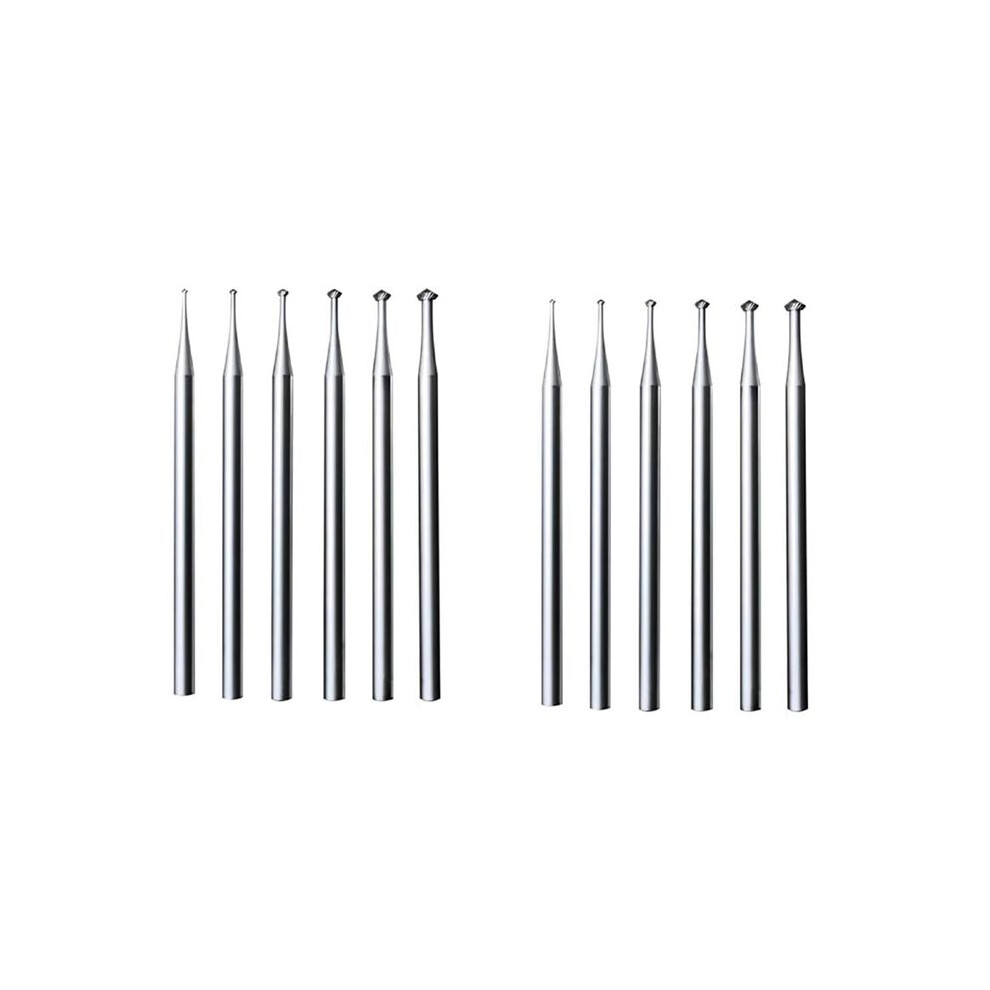 12Pcs 90Âº Burr Set - 3/32Inch Shank Jewelry Making Setting Burs For Lapidary 008-023 4711793151515