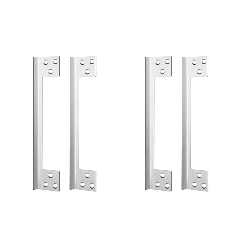 4 Pcs Door Latch Guard Plate Outswing Angle Latch Protector Door Latch Cover Latch Shield L Shaped Security 11Inch 4713134075665