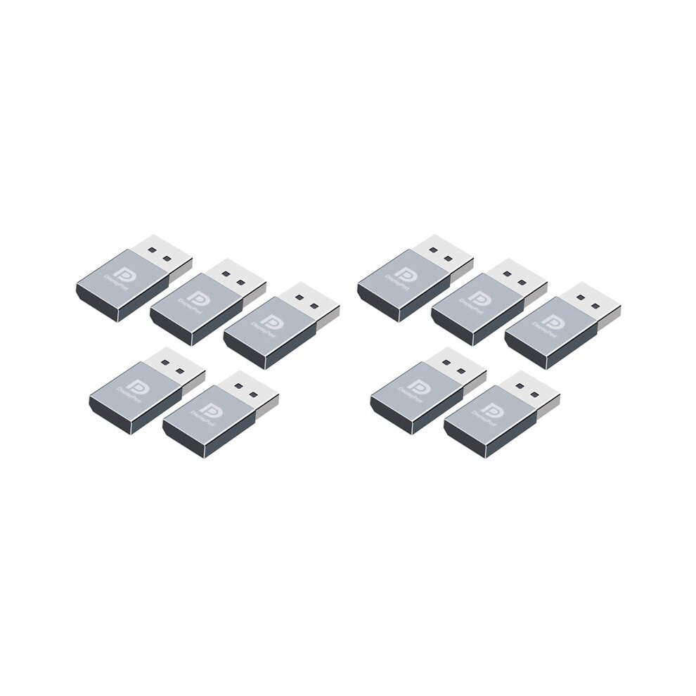 10Pcs 4K Displayport Dummy Plug Dp Virtual Display Edid Headless Ghost Emulator Graphics Card Cheater Edid Display Cheat 4712037027399