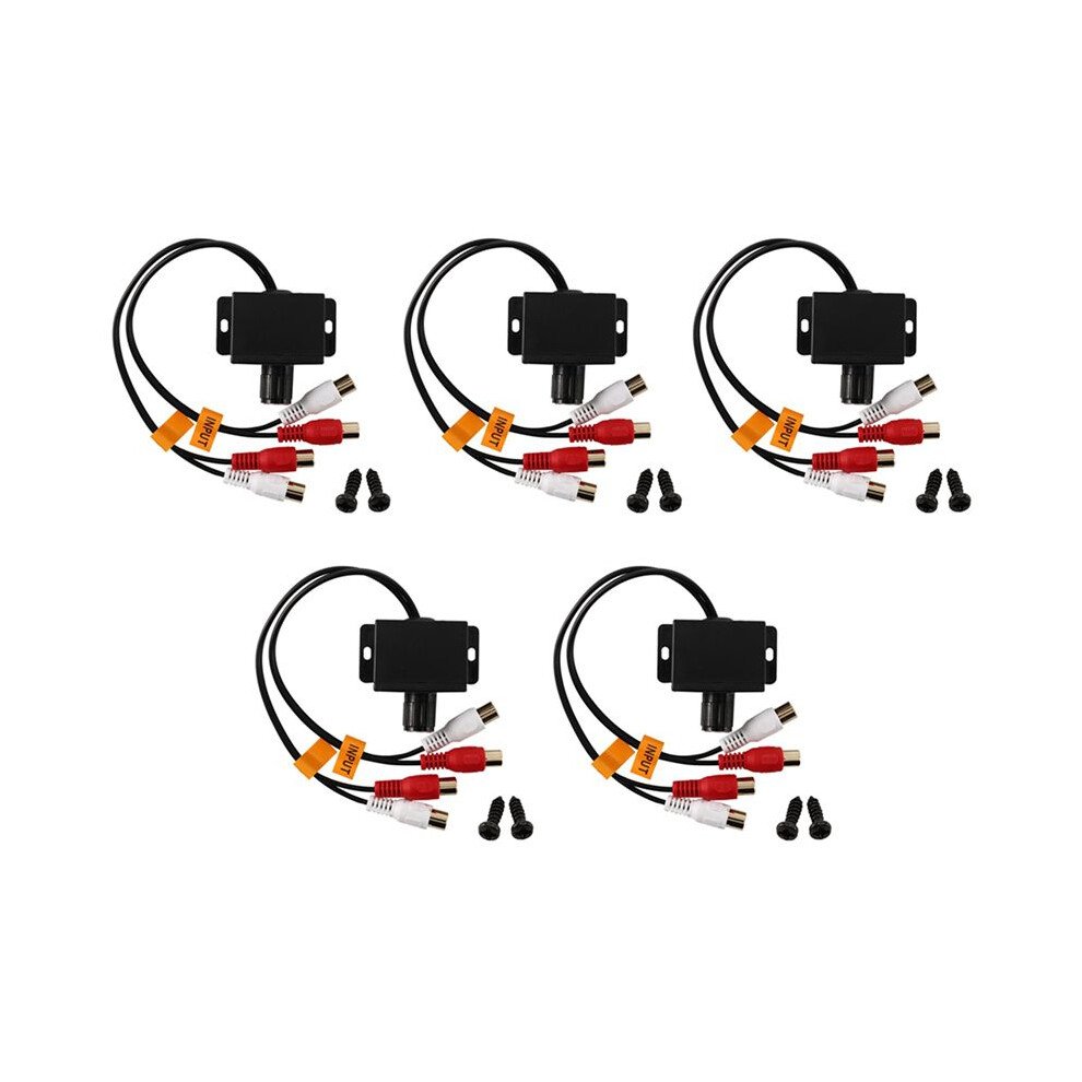 5X Car Home Audio Amplifier Bass Rca Gain Level Volume Control Knob Lc-1 Black 6133443808774