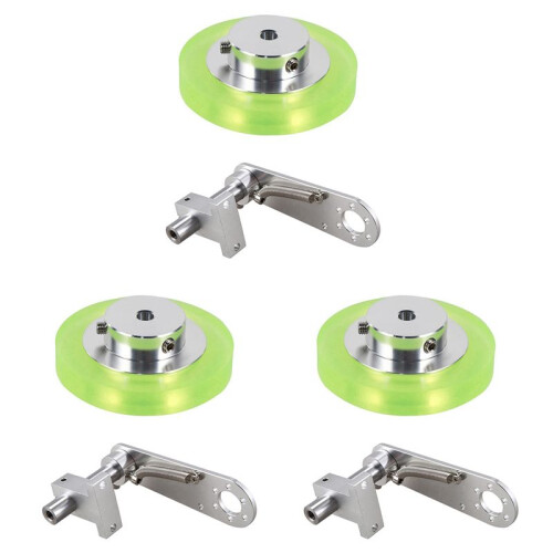 3set 200mm Aluminum Polyurethane Industrial Encoder Wheel Measuring Wheel with Type 20mm Aluminum Encoder Bracket