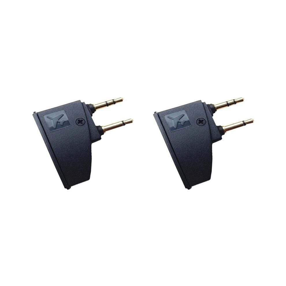 2X Flight Headphone Adapter 3.5 Mono Plug To 2X3.5 Plugs Compatible With Qc45 Qc35 Qc3 Qc25 Headphone Airline Adapter 4712139214307