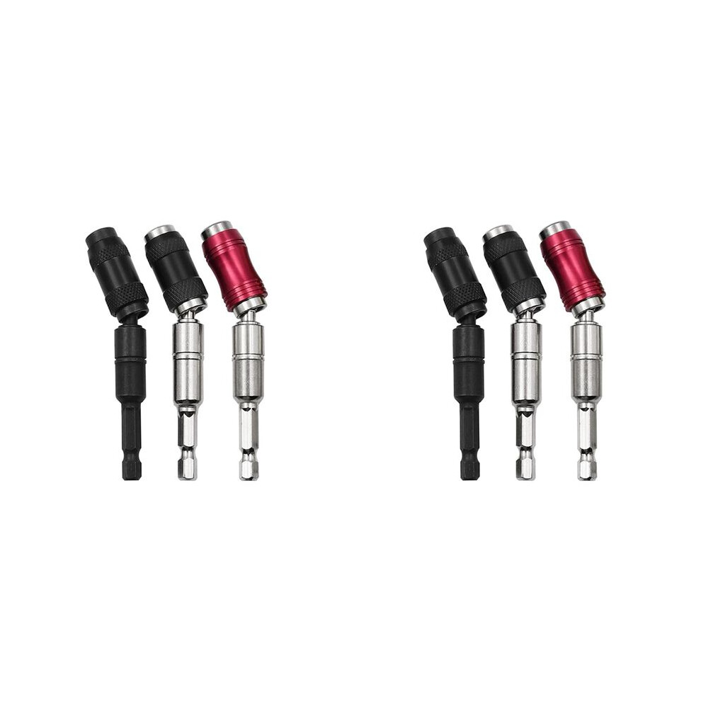 6Pcs Magnetic Pivot Drill Bit Holder, Magnetic Swiveling Bit Tip Holder, Quick Release Flexible Screwdriver Bit Holder A 4711983431083