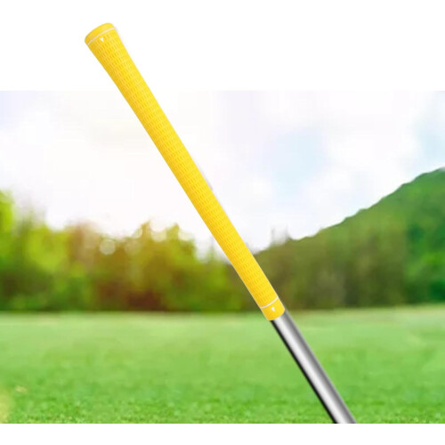 performance golf club grip for  control, yellow 2