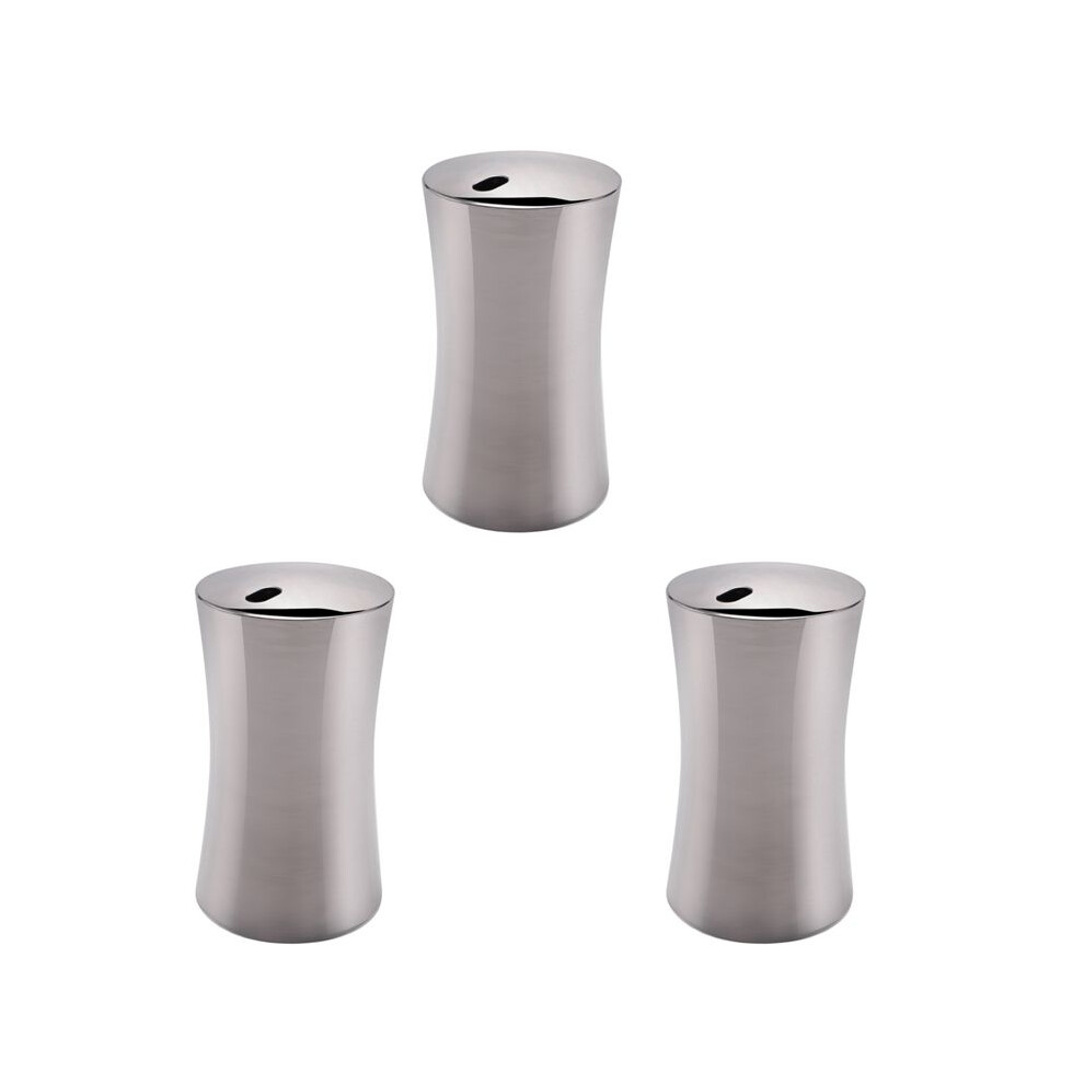 3X Small Toothpick Holder Dispenser Storage Organizer Stainless Steel (Silver)