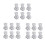 9-Pairs Earring Backs, Earring Backs Lifter para Heavy Earrings, Adjustable Hypoallergenic Secure Earring Backs(Prata) 1