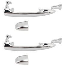 2X Rear Sliding Door Outer Handle Chrome Left Right FIt for Toyota Alphard 2003-2008 69230‑58010