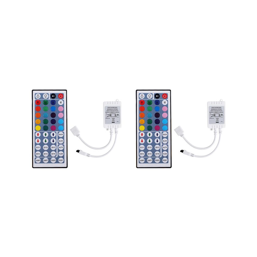 2X Dc12v Led Controller+44 Keys Remote Control Rgb Control Box Ir Strip Controller For 5050 2835 Rgb Strip Light 6132555180631