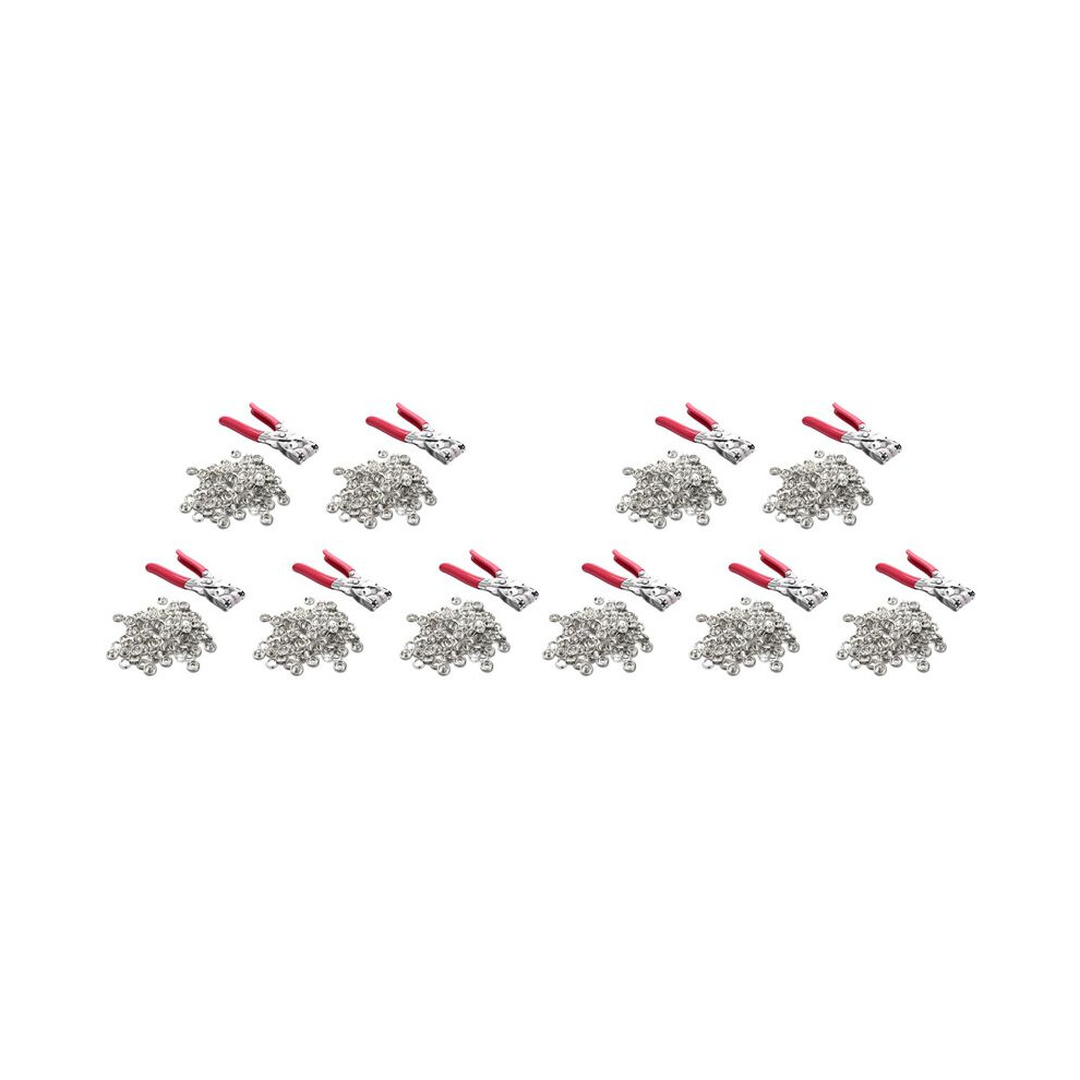 10X Pliers With 200 Sets Snap White Copper Snap Buttons Claw Buckle Installation Tool Rivet Children's Clothing Buttons 4712320721591