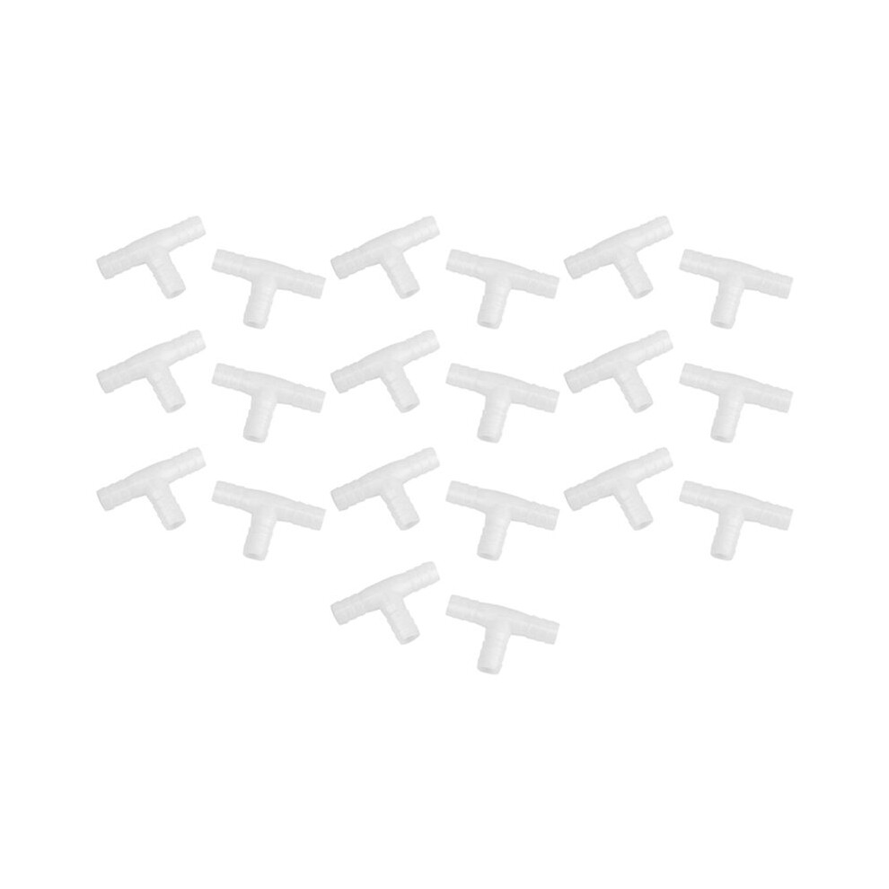 20Pcs 12Mm Plastic Equal Tee Connector Barbed Pipe Fitting Air/Water Hose Joiner 6134064321628