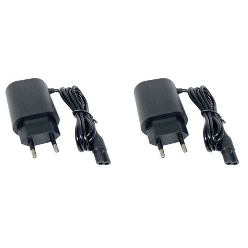 2X 12V 0.4A Replacement Shaving Charger for Braun Series S3 S5 S7 S8 S9 Electric Shaver Charger Adapter EU Plug