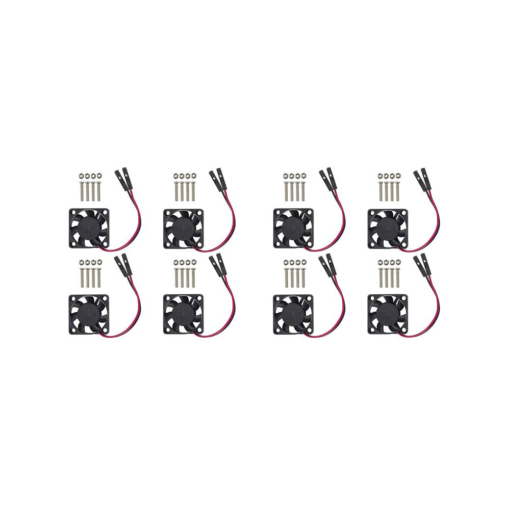 8Pcs Brushless Cpu Cooling Fan Heatsink Cooler Radiator 3.3V 5V For Raspberry Pi4 Pi3 B+, Pi 3, Pi 2, Pi 1 B+ 6133381075320