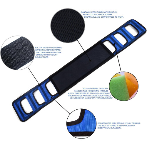 Ανθεκτική ιμάντας μεταφοράς για σίγουρη φροντίδα ηλικιωμένων, αντιολισθητικός 1