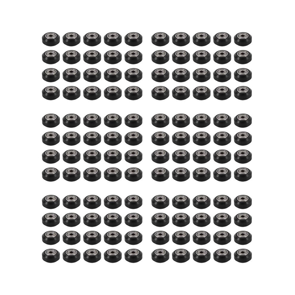 120Pcs/Slot Pom Plastic Wheel Pulleys Ball Bearings 625Zz 3D Printer Parts Round Idler Gear Perlin Part 6132772519870