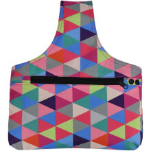 Borsa porta filati resistente all'acqua: contenitore per progetti creativi con passafilo anti-groviglio, borsa da polso portatile per riporre filati