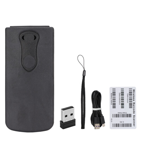 Fast Read Codes Wireless Barcode Scanner, Mini Size For Portability And Automatic Sensing, Compatible With Windows Android Ios