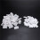 120pcs Shelf Cabinet 90 Degree Plastic Corner Braces Angle Brackets White 4